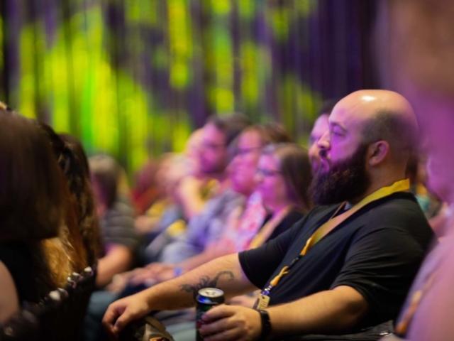 Attendees during the opening day at 20Books Vegas.