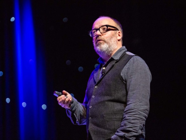 Mark Dawson during his keynote at 20Books Vegas.