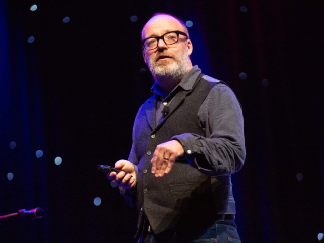 Mark Dawson during his keynote at 20Books Vegas.